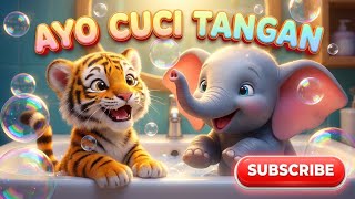 LAGU CUCI TANGAN CERIA 🧼 Usir Kuman Bersama Teman  Dunia Ceria Kids