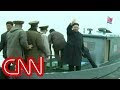 Kim jong un gets strange military welcome