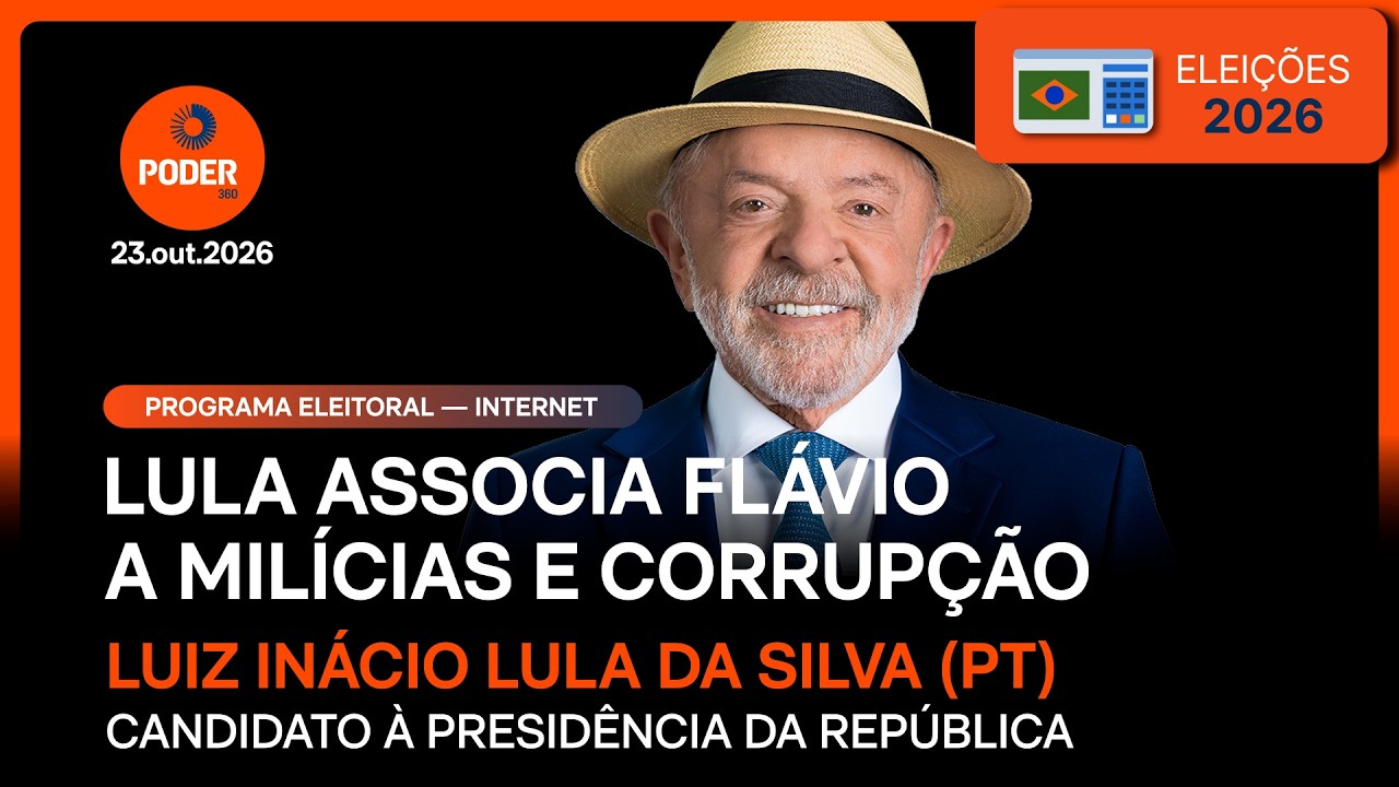 Lula associa Flávio a milícias e corrupção em último programa eleitoral