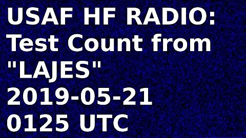 USAF HF Global Communications System, Test from LAJES | 11175 and 8992 | Shortwave Radio