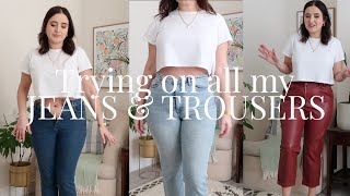 Trying on my wardrobe: Trying on all my Jeans & Trousers! | A Little Obsessed