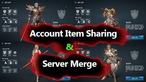 Lineage 2 Revolution Account Item Share Warehouse & Server Merge ( KR )