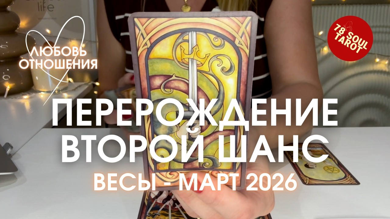 ВЕСЫ Любовь/Отношения : ПЕРЕРОЖДЕНИЕ. ВТОРОЙ ШАНС | Март 2026 таро прогноз