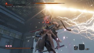 Sekiro Genichiro Ashina (No Damage, Except Lightning Reversal), No Buffs, No Skills, No Prosthetics