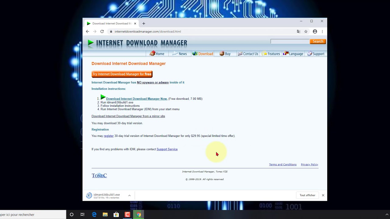 Comment tlcharger Internet download Manager gratuit Version dessai de 30 jours