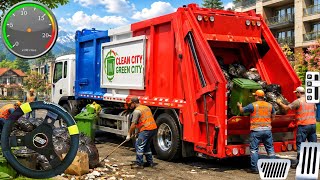 New Garbage Trash Truck Realistic Simulator 3D - City Road Euro Garbage Dumper 2026 Android Gameplay screenshot 4