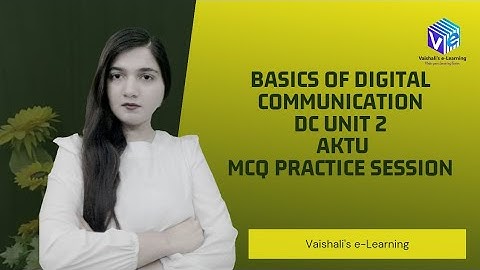 Basics of Digital Communication MCQ Questions Unit 2 DC