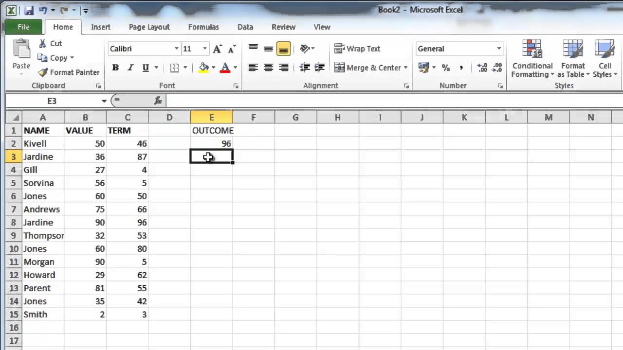 How to Make Excel 22 formulas for columns