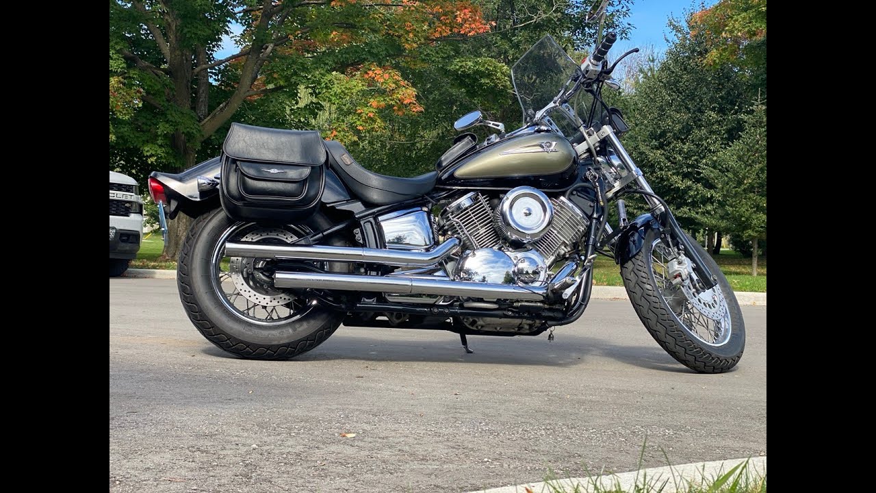 2001 Yamaha V Star 1100 - Exhaust Baffle Installment. - YouTube