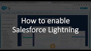 How to enable Salesforce Lightning
