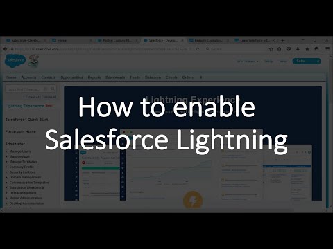 How to enable Salesforce Lightning