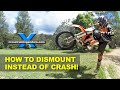 How to dismount instead of crash on dirt bikes!︱Cross Training Enduro