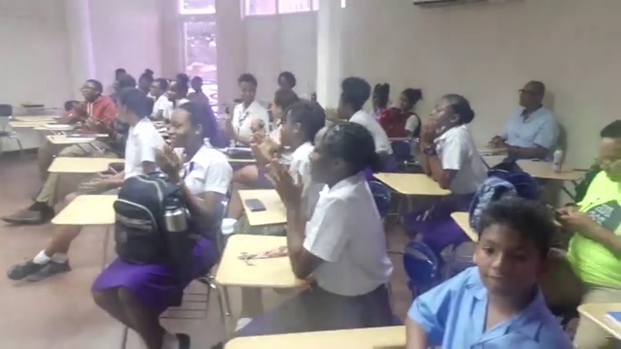 Amaziyah The Great at Campion College Jamaica Poets School Tour 2019