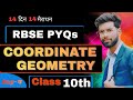 Class-10th Coordinate Geometry RBSE PYQ in One Shot🔥|Class 10th Maths Chapter-7| Rahul Saini|