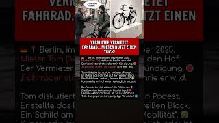 VERMIETER VERBIETET FAHRRAD... MIETER NUTZT EINEN TRICK!