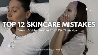 Top 12 Skincare Mistakes You're Making in Your 20s – Fix Them Now! ✨