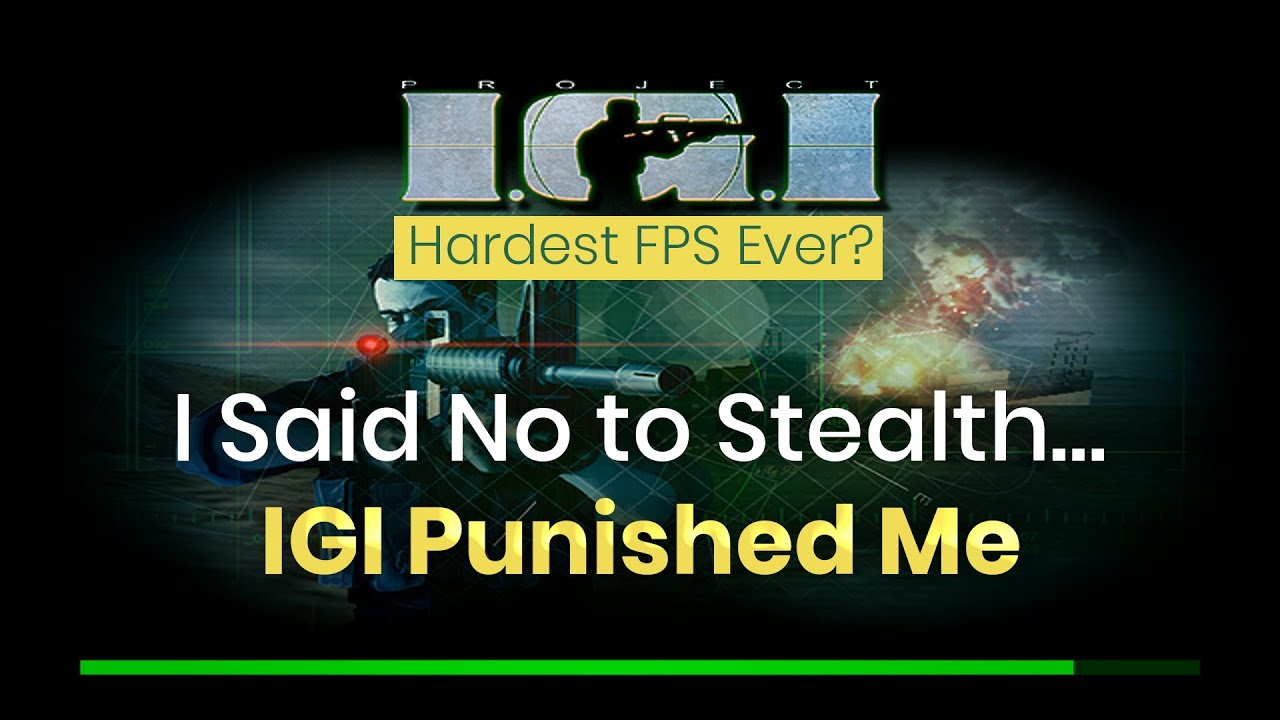 I Said No to Stealth… IGI Punished Me | Still the best?