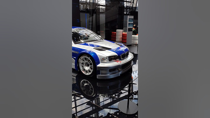 Official BMW M3 GTR from NFS Most Wanted in BMW Welt, Munich