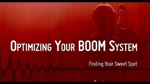 Optimizing the Aviom Boom System