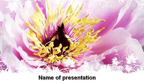 Blooming Flower PowerPoint Template by PoweredTemplate.com