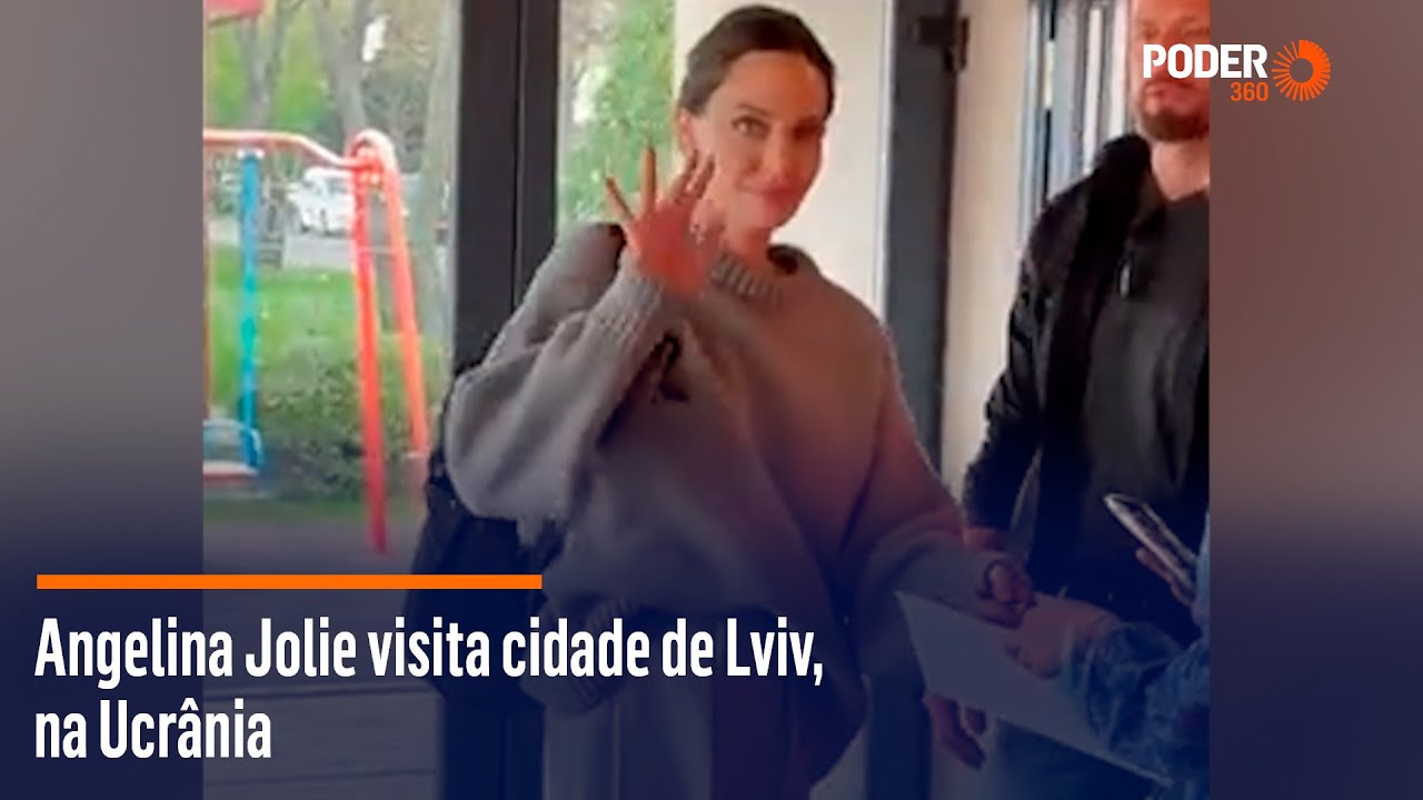 Angelina Jolie visita cidade de Lviv, na Ucrânia