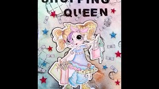 Art Journal Page #14 I´m a Shopping Queen