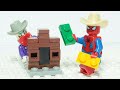 Spiderman Displays How to Build a Lego Sheriff Office - Inspirational DIY Animation