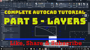 AutoCAD Tutorial : LAYERS - Part 5