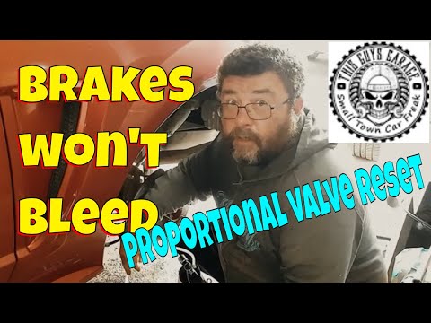 brakes wont bleed proportional valve reset this guy&rsquo;s garage