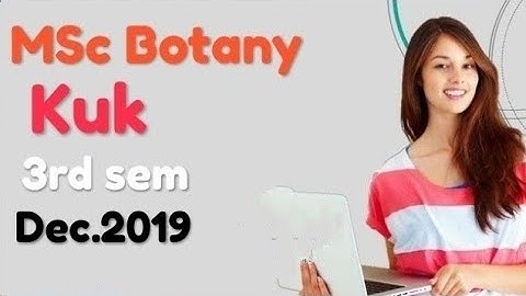 MSc Botany Kuk 3rd Sem