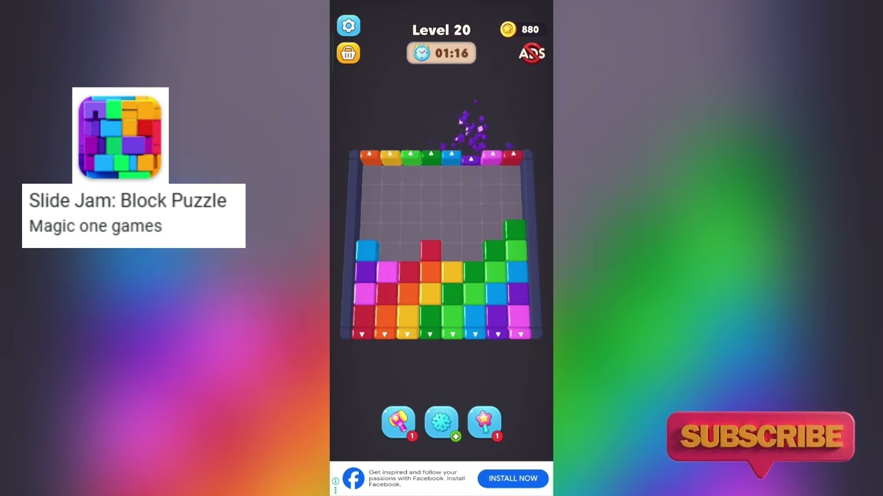 Slide Jam Level 20 Walkthrough 🧩 | Step-by-Step Puzzle Solution!