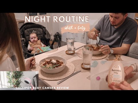 NIGHT ROUTINE WITH A BABY | Lollipop Baby Camera Review