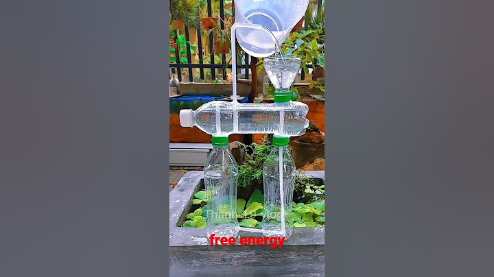 DIY Water Fountain Without Electricity At Home From Discarded Plastic Bottles - DEMO | #shorts
