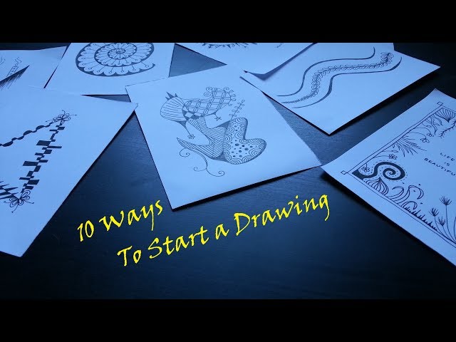 10 WAYS TO START A ZENTANGLE DRAWING | SOLLOMIO