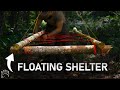 How to build a floating shelter  bushcraft project