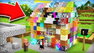 Я Построил Дом Для Жителя Из Рандомых Блоков В Майнкрафт Компот Minecraft