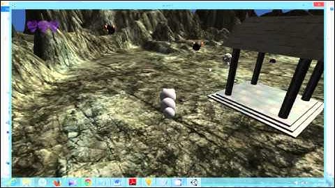 My first game scenario created using unity game engine: Wormee