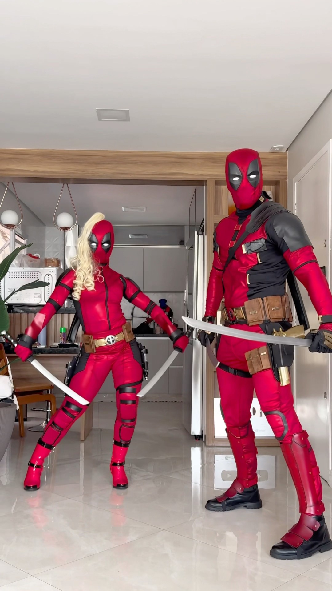 DEADPOOL \u0026 LADYPOOL ​⁠@mayca.brasil #transition #couple #fantasy #apollosant #short #shorts