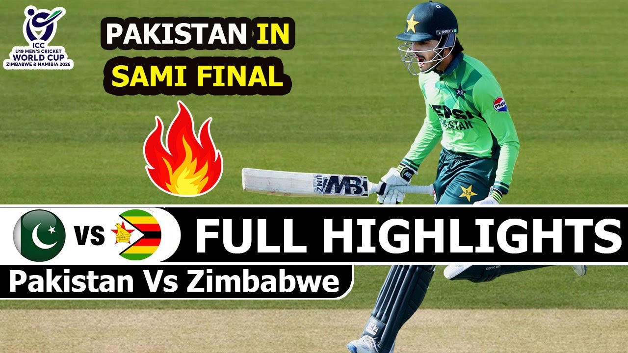 Pakistan Vs Zimbabwe U19 ICC Cricket World Cup 19th Match Full Highlights 2026 | Pak VS Zim