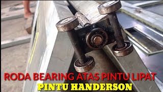 Cara Membuat Roda Atas Rel Gantung Pintu Lipat/Handerson