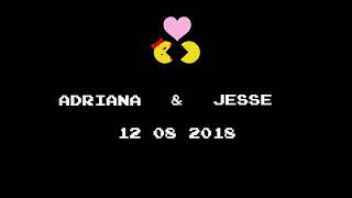 Custom Video Game Animated Digital Gobo  — Monogram Projection for Weddings | Projectorgram