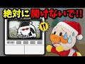 サンタさんがやってきた？ドアを開けてもいいのかな？お留守番のお約束🐥