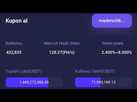 Yeni DefiMining Vip Dolar Kazanç Sistemi 💸 | Günlük %2.40-%8 Kazanç 🤑 | New USDT Earning Site 👈