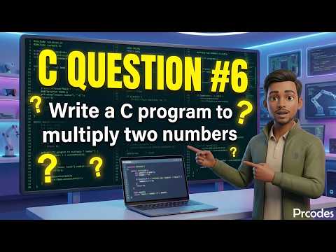 C Programming Question #6 | Write a C Program to Multiply Two Numbers