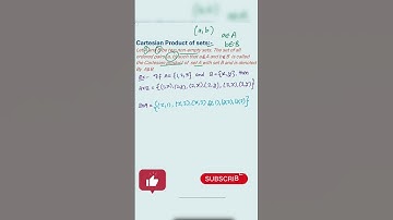 Cartesian product of set