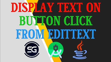 How to display text on button click from edittext | Shakir Gyan #androiddevelopment