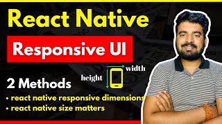 React Native Responsive UI using 2 Methods 🔥 |  Make App Responsive 😎 | Engineer Codewala