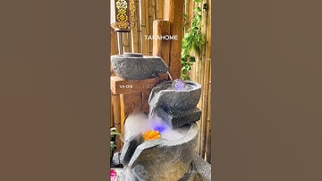 THÊM CHÚT THIÊN NHIÊN VÀO NHÀ VỚI TIỂU CẢNH THÁC NƯỚC PHONG THỦY #takahome #samtienvn