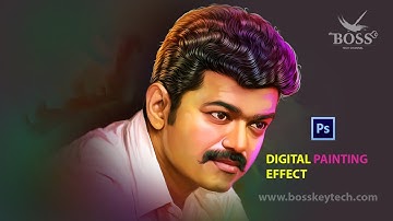 digital art with Photoshop & Clip studio paint | make sumdge painting | colorful painting effect