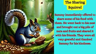 The Sharing Squirrel | Moral stories for kids in English | Kids bedtime story.